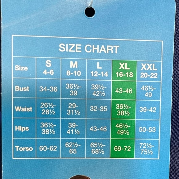 NWT Speedo Women’s Swim Suit - One Piece - Blue, XL - Picture 13 of 13